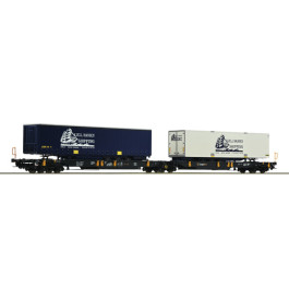 Wagon articulé double poche, Wascosa Ep VI-HO-ROCO 77360 Wagon articulé double poche, Wascosa Ep VI-HO-ROCO 77360