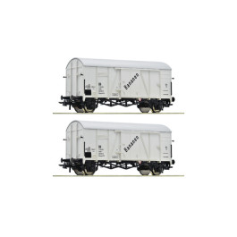 77027 2 piece set: Banana wagons, DR