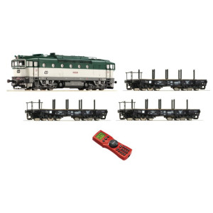 Roco N Scale DB Starter Set Steam Tank Locomotive, Cars, and Transformer  (23200)