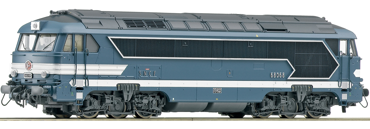 Locomotive HO Troby SNCF CC 68000 Bleue – Type A1AA1A – Modèle Diesel – Occasion